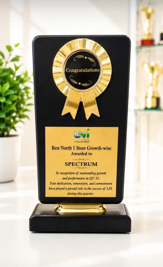 Rosette Memento on Stand - Award Solutions Lucknow