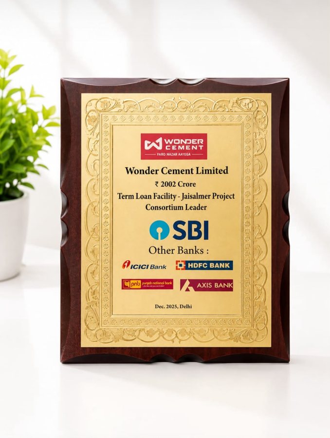 Gold Plate Recognition Plaque - Award Solutions Lucknow