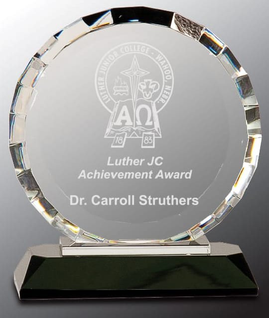 Round Crystal Achievement Award - Award Solutions Lucknow